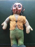 Antieke  lappenpop kop van papier maché +- 1920, Ophalen of Verzenden