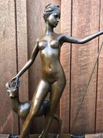 brons sculptuur Diana godin v jacht ree hinde, Ophalen of Verzenden