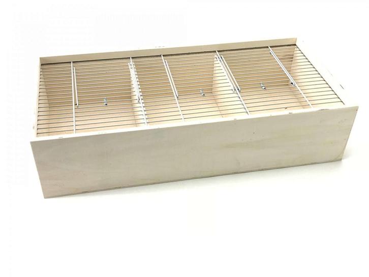 Vervoerskist open groot met 3 vaks, Dieren en Toebehoren, Vogels | Toebehoren, Nieuw, Overige typen, Ophalen of Verzenden