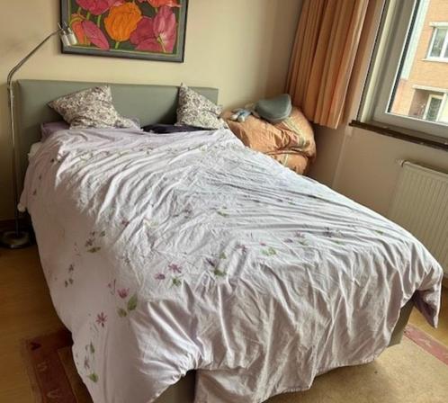 Boxspringbed 140 x 200 + matras, niet gebruikt, Huis en Inrichting, Slaapkamer | Boxsprings, Zo goed als nieuw, 140 cm, 200 cm