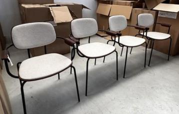 Stoel Esmee design hout/staal nieuw 12stuks beschikbaar voor biedingen