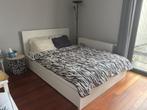 Bed met opberg lades, Ophalen, Wit, 140 cm, Zo goed als nieuw