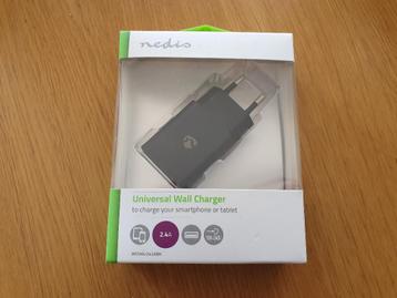 Chargeur GSM USB Nedis 12W 1 port chargement rapide. NEUF beschikbaar voor biedingen