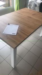 Ensemble salle à manger, Ophalen, Zo goed als nieuw, Blanc et bois, 6 tot 8 stoelen