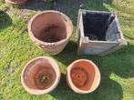 Boembak en potten terracota, Tuin en Terras, Bloempotten, Ophalen