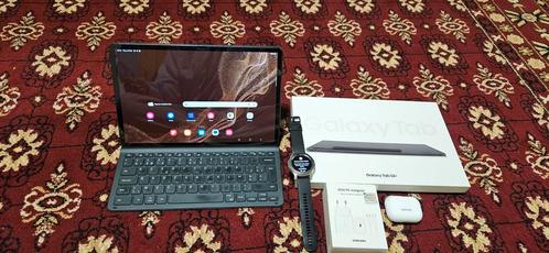 Samsung Galaxy Tab S8+, met toetsenbord en accessoires, Computers en Software, Android Tablets, Zo goed als nieuw, Ophalen of Verzenden
