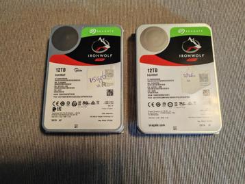 SEAGATE IRONWOLF 12TB ST12000VN008 HARDDISK 2X beschikbaar voor biedingen