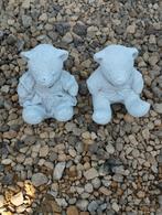 couple de petits ours en béton, Jardin & Terrasse, Statues de jardin, Comme neuf, Enlèvement