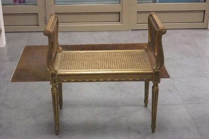 Bankje franse stijl, Antiek en Kunst, Antiek | Meubels | Stoelen en Sofa's, Ophalen