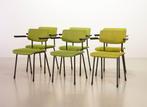 6 Gispen dutch vintage design eetkamer stoelen model 1235, Huis en Inrichting, Stoelen, Ophalen, Gebruikt, Overige kleuren, Vintage design, midcentury modern, retro, 1950s, 1960s, 1970s