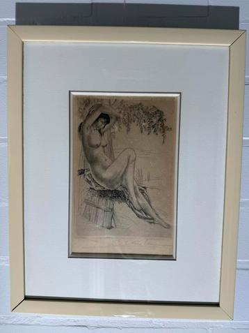Burijngravure “Naakt bij boom” – Gustaaf De Bruyne (1964) beschikbaar voor biedingen