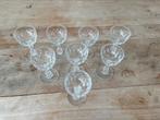 Verres cristal Val St Lambert « Olivier », Collections, Comme neuf