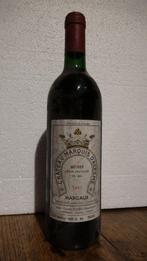 Oude MARGAUX-wijnfles uit 1987, Verzamelen, Wijnen, Ophalen, Frankrijk, Zo goed als nieuw, Rode wijn