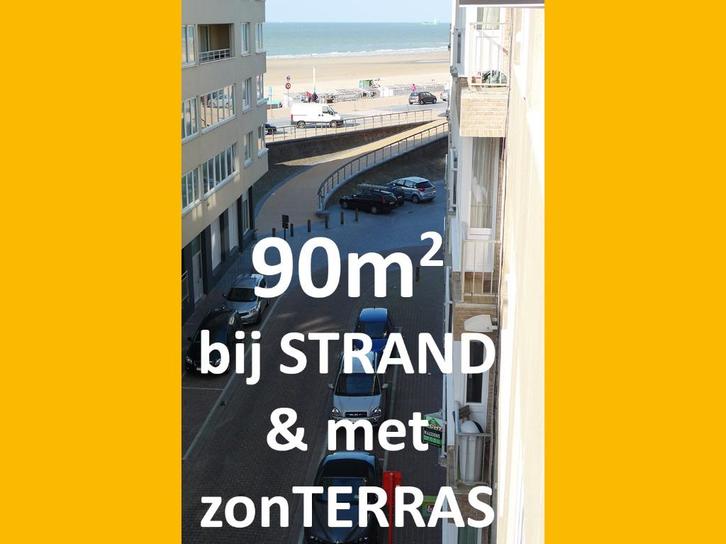 Lichtrijk 2-slpk app. met zeezicht & terras – Oostende, Immo, Appartementen en Studio's te huur, Oostende, 50 m² of meer
