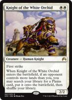 Knight of the White Orchid - ORI - MTG - tussen ex en nm, Hobby en Vrije tijd, Verzamelkaartspellen | Magic the Gathering, Ophalen of Verzenden
