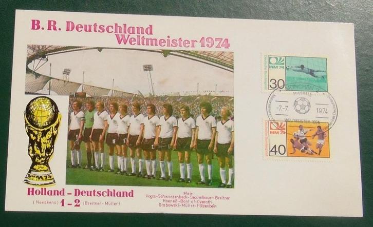 FDC Deutschland Weltmeister 1974, Postzegels en Munten, Postzegels | Europa | Duitsland, Gestempeld, BRD, Ophalen of Verzenden