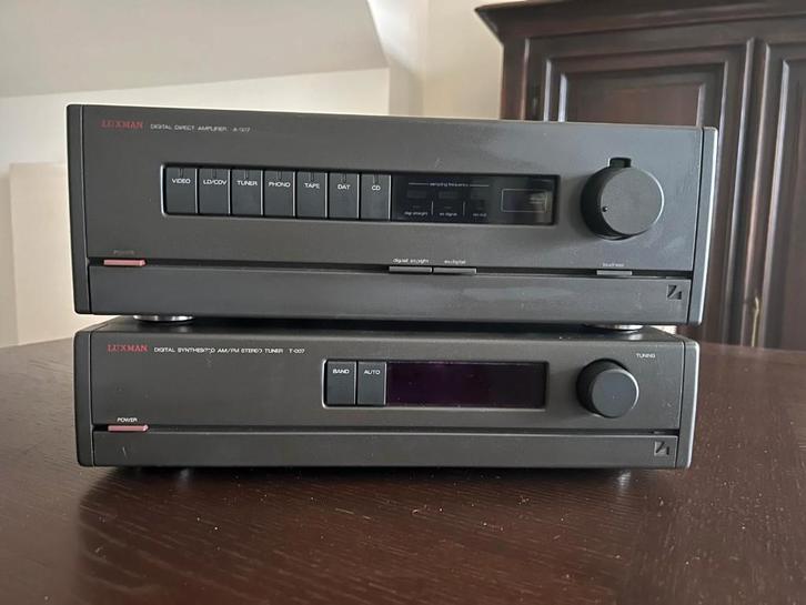 Luxman T-007 en A-007 setje, Audio, Tv en Foto, Versterkers en Ontvangers, Gebruikt, Stereo, Minder dan 60 watt, Ophalen