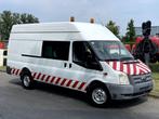 Ford Transit L4H3 T350 Dubbele-Cabine 2.2 TDCi Euro5 155PK, Auto's, Wit, Bedrijf, 6 zetels, Ford