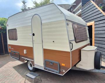 Retro kip regenboog 750kg GEPIMPT, Caravans en Kamperen, Treinzit, Particulier, Kip, Koelkast