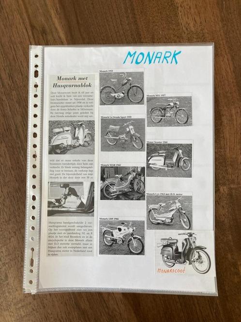 Unieke Map met documentatie Monark bromfiets / brommers, Fietsen en Brommers, Handleidingen en Instructieboekjes, Zo goed als nieuw