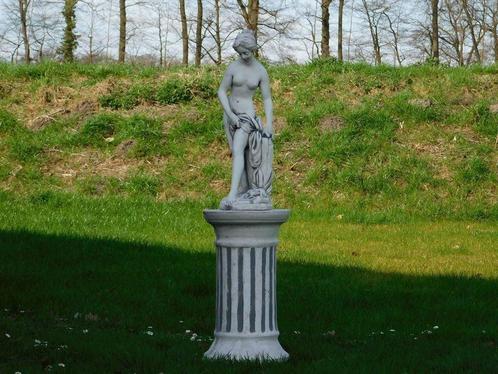 beeld met sokkel , tuinbeeld, Jardin & Terrasse, Statues de jardin, Neuf, Pierre, Enlèvement ou Envoi