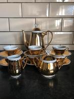 Mokka servies , goudkleurig, Antiek en Kunst, Ophalen