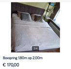 Boxspring, 180x200cm, topper, Huis en Inrichting, Slaapkamer | Boxsprings, Ophalen, Gebruikt, Tweepersoons, 180 cm