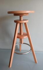 Vintage houten draaikruk., Ophalen, Zo goed als nieuw, In hoogte verstelbaar