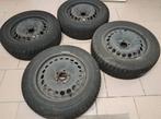 Pneus hiver + jantes Tôle occasion, Auto-onderdelen, Banden en Velgen, Ophalen, Gebruikt, 15 inch, Banden en Velgen
