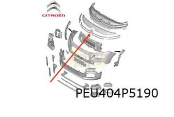 Citroën Berlingo (1/19-) voorbumper chromelijst midden (te s