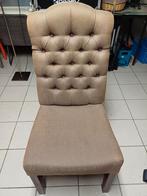 6 stoffen eetkamerstoelen., Huis en Inrichting, Stoelen, Ophalen, Hout, Overige kleuren, Vijf, Zes of meer stoelen