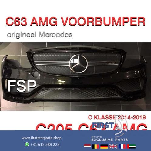 C205 W205 C63 AMG Coupé Cabrio VOORBUMPER + GRIL Mercedes C, Auto-onderdelen, Carrosserie, Bumper, Mercedes-Benz, Voor, Gebruikt