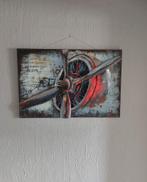 3D muurplaat 60 x 90 cm vliegtuig, Enlèvement