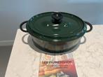 Invicta/Staub braadpan 27 cm Midnight Green, Gietijzer, Ophalen of Verzenden, Zo goed als nieuw, Keramische plaat
