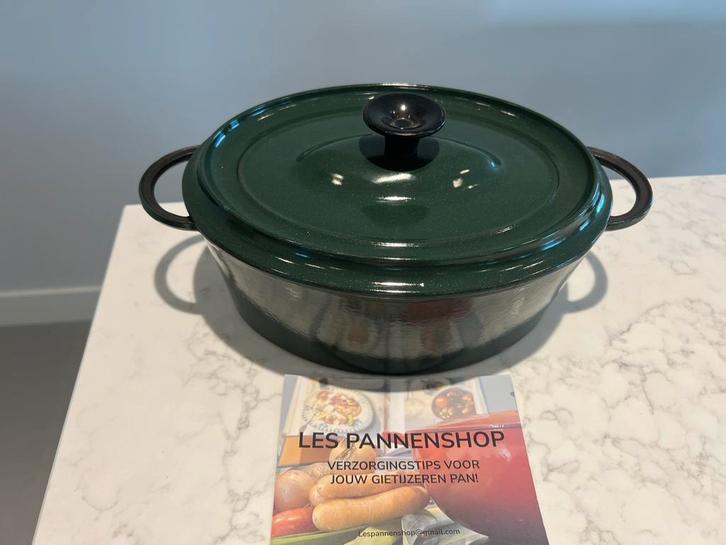 Invicta/Staub braadpan 27 cm Midnight Green, Huis en Inrichting, Keuken | Potten en Pannen, Zo goed als nieuw, Koekenpan of Braadpan