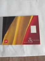 Belgie 175 jaar zilveren zegels blister, Postzegels en Munten, Ophalen, Zilver