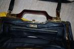 Vintage handtas, Handtassen en Accessoires, Tassen | Damestassen, Handtas, Blauw, Zo goed als nieuw, Ophalen