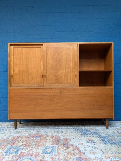 Vintage Wandkast Deens Design Hans Wegner, Verzamelen, Retro, Huis en Inrichting, Ophalen