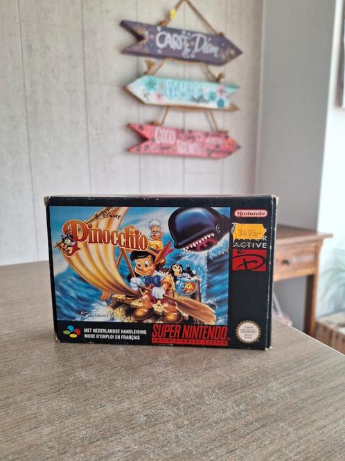 Pinocchio (SNES) | Rare Disney Classic!, Games en Spelcomputers, Games | Nintendo Super NES, Zo goed als nieuw, Ophalen of Verzenden