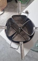 Casserole a pâtes inox professionnels avec 4 paniers individ, Ophalen, Gebruikt, Inox