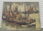 Huile sur toile marine signe Frans van genesen, Antiek en Kunst, Kunst | Schilderijen | Klassiek, Ophalen of Verzenden