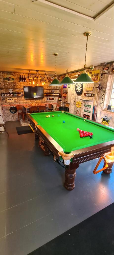 Snookertafel 8ft rex, Sport en Fitness, Biljarten en Poolen, Zo goed als nieuw, Snookertafel, Ophalen