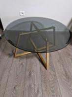 Glazen salontafel, Huis en Inrichting, Tafels | Salontafels, Ophalen, 50 tot 100 cm, 50 tot 100 cm, Minder dan 50 cm
