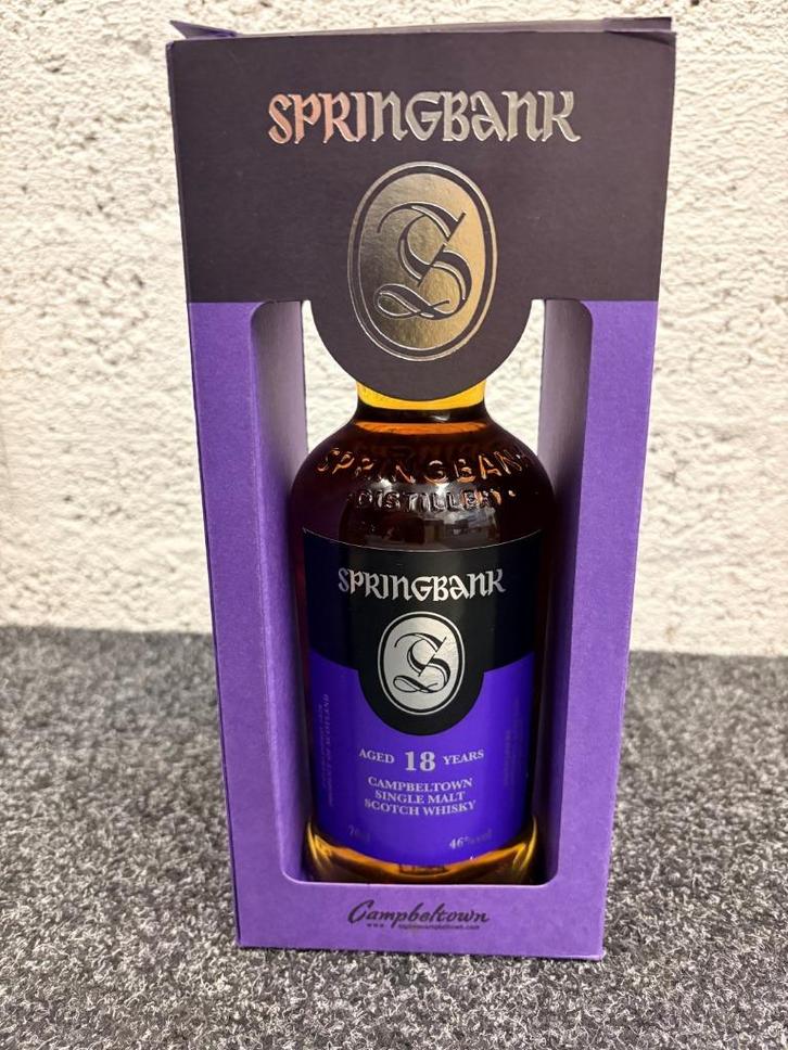 Springbank 18 years Campbeltown, Verzamelen, Wijnen, Nieuw, Overige typen, Vol, Ophalen of Verzenden