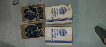 Vintage langlauf ski’s Fischer + Alpina schoenen (jaren ’70/ beschikbaar voor biedingen