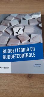 budgettering en budgetcontrole, Boeken, Ophalen of Verzenden, Zo goed als nieuw, Hoger Onderwijs