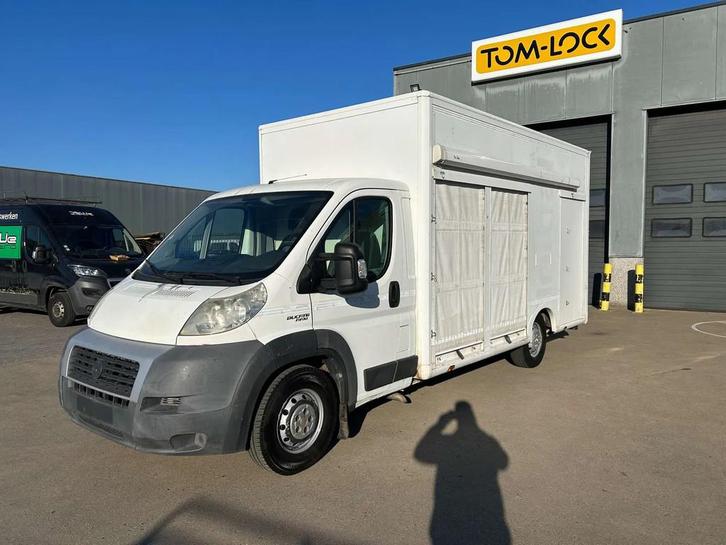 Fiat Ducato 2.3 JTD Multijet MARKTWAGEN MET LUIFEL ZIE FOTO, Auto's, Fiat, Bedrijf, Te koop, Ducato, ABS, Elektrische buitenspiegels