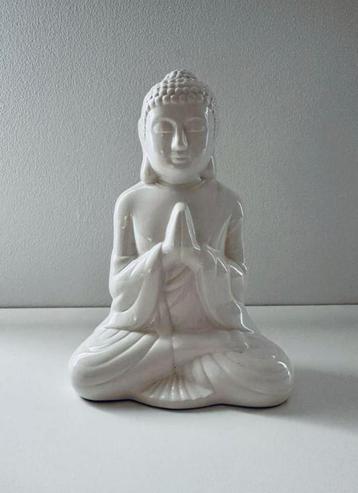 Wit Boeddhabeeld van 20 cm beschikbaar voor biedingen