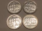 België lot 4 x 100 Frank zilver, Ophalen of Verzenden, Zilver