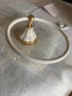 Lotus design Gold plated Handdoekring verguld metal keramiek, Nieuw, Ophalen of Verzenden, Handdoekenrek